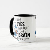 Funny Coffee Tasse - Behaltend Augenrollen (Vorderseite Links)