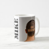 Funny Coffee Tasse Big Brother Haircut Shaved Head (VorderseiteRechts)