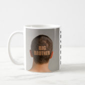 Funny Coffee Tasse Big Brother Haircut Shaved Head (Links)