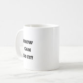 Funny Coffee Tasse - Brew Motivation (Vorderseite Links)