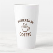 Funny Coffee Tasse - Design "Powered by Coffee" (Vorderseite)