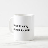 Funny Coffee Tasse - Erste Kaffeemaschinen später (Vorderseite Links)
