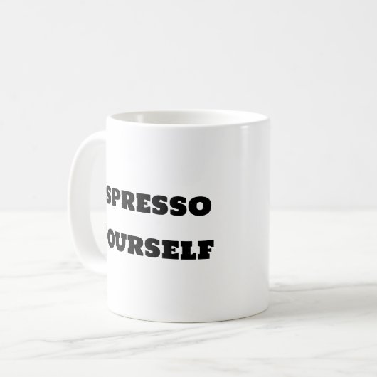 Funny Coffee Tasse - Espresso Sie selbst (Vorderseite Links)