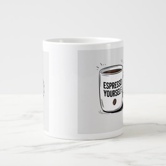 Funny Coffee Tasse - "Espresso You yourself" Zitat (Vorderseite)