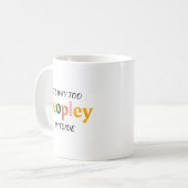 Funny Coffee Tasse for Introverts - Es ist zu Peop (Vorderseite Links)