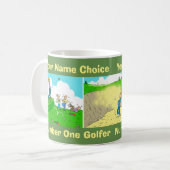 Funny Coffee Tasse für einen Golfer (Vorderseite Links)