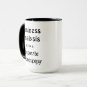 Funny Coffee Tasse für Geschäftsanalysten (Vorderseite Links)