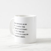 Funny Coffee Tasse für Senioren (Vorderseite Links)