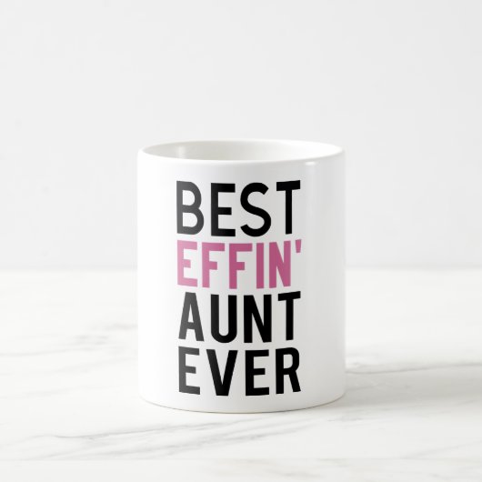 Funny Coffee Tasse für Tante Mama Bestes Effect Ta (Mittel)
