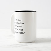 Funny Coffee Tasse | Individuelle Name-Option (Vorderseite Links)
