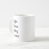 Funny Coffee Tasse - Kaffee erwachsen hart (Vorderseite Links)