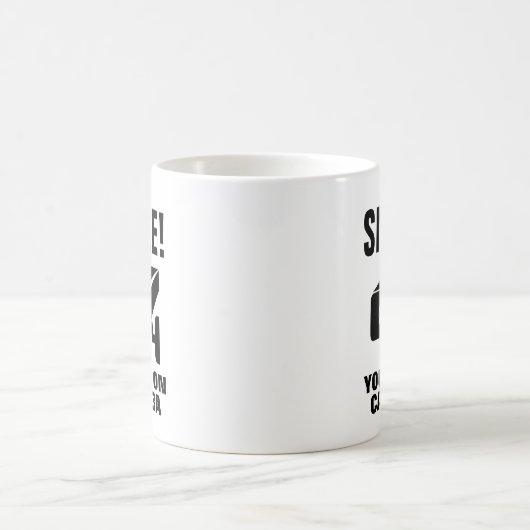 Funny coffee Tasse - Lächeln Sie, dass Sie auf der (Mittel)