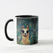 Funny Coffee Tasse mit Curious Llama (Links)