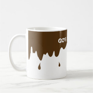 Funny Coffee Tasse mit Fake Kaffee Tropfen