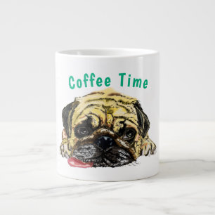 Funny Coffee Tasse mit Mops Dog - Benutzerdefinier