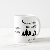 Funny Coffee Tasse, Personalisiertes Camping Kaffe Kaffeetasse (VorderseiteRechts)