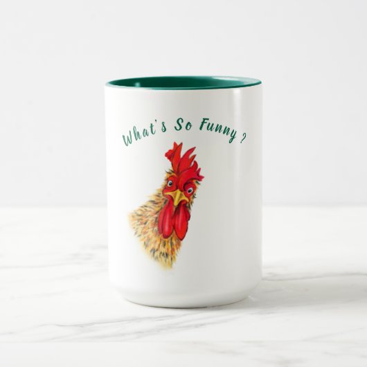 Funny Coffee Tasse Überraschender Rooster - Benutz (Zentrum)