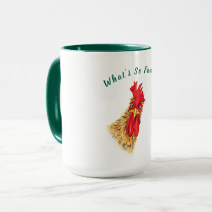 Funny Coffee Tasse Überraschender Rooster - Benutz