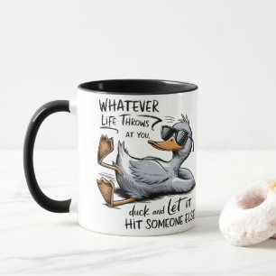 Funny Coffee Tasse - Was auch immer das Leben auf 