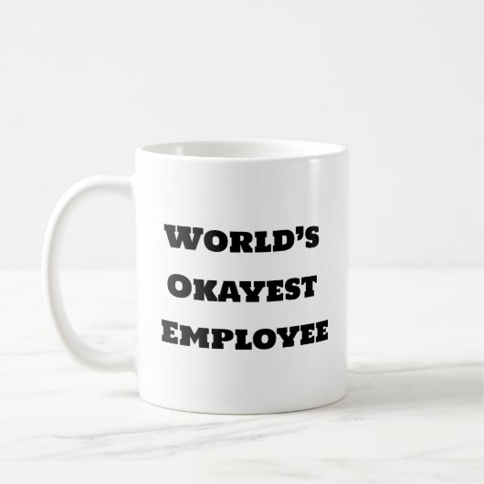 Funny Coffee Tasse - Weltmarktrelevanter Mitarbeit (Links)
