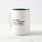 Funny Coffee Tasse Zitat Hand Warmer (Vorderseite Links)