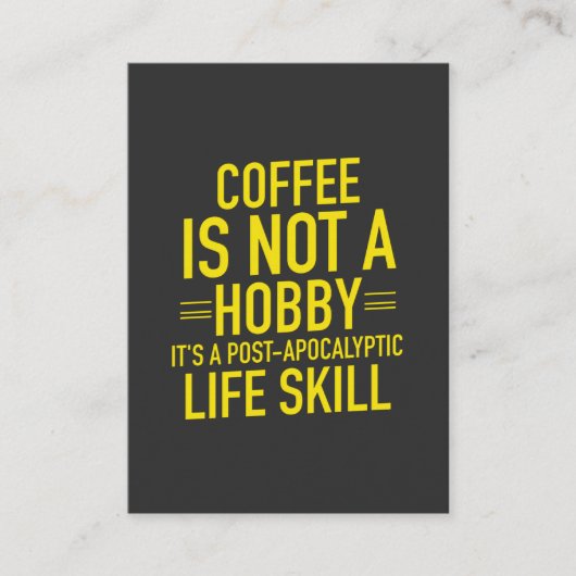 Funny Coffee Telefonnummerkarte (Vorderseite)