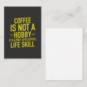 Funny Coffee Telefonnummerkarte (Vorne/Hinten)