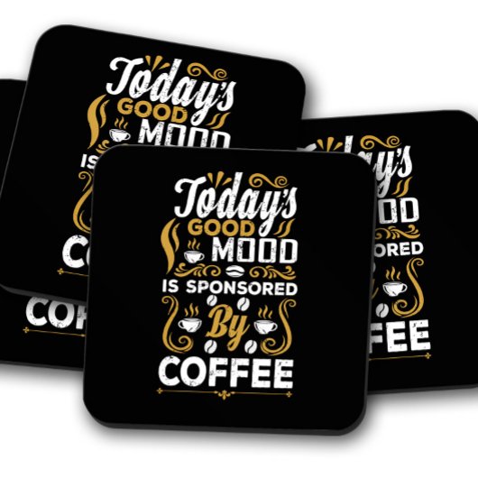 Funny Coffee "Today's Mood" | Humorreiches Coffee  Getränkeuntersetzer