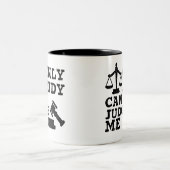 Funny Coffee Urteilsgeschenk, nur Judy kann mich b Zweifarbige Tasse (Mittel)