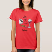 Funny Coffee & Wine Lovers Personalized T-Shirt (Vorderseite)