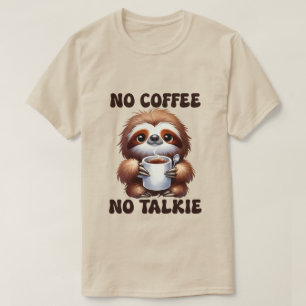 Funny coffee word art unisex sloge T-Shirt
