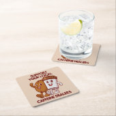 FUNNY COFFEES QUOTES RECHTECKIGER PAPPUNTERSETZER (Vor Ort)