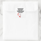 Funny Cognitive Weihnachts-Filmliste Quadratischer Aufkleber (Tasche)