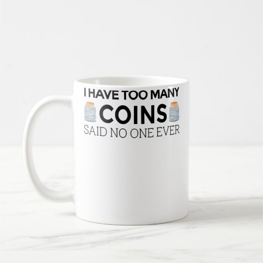 Funny Coin Collector For Kid Cool Numismatist Kaffeetasse (Links)