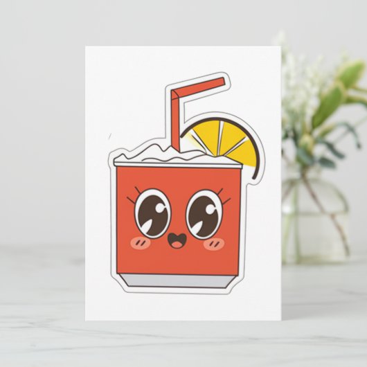 Funny Cola Mix Einladung (Stehend Vorderseite)