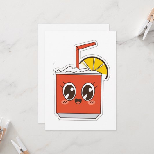 Funny Cola Mix Einladung (Vorderseite/Rückseite Beispiel)