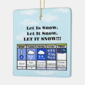 Funny Cold Weather Forecast Weihnachtsschmuck (Links)