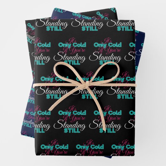 Funny Cold Weather Winter Wanderangebot Geschenkpapier Set (Beispiel)