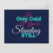 Funny Cold Weather Winter Wanderangebot Postkarte (Vorderseite)