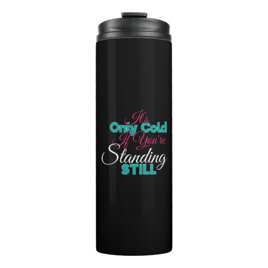 Funny Cold Weather Winter Wanderangebot Thermosbecher (Vorderseite)