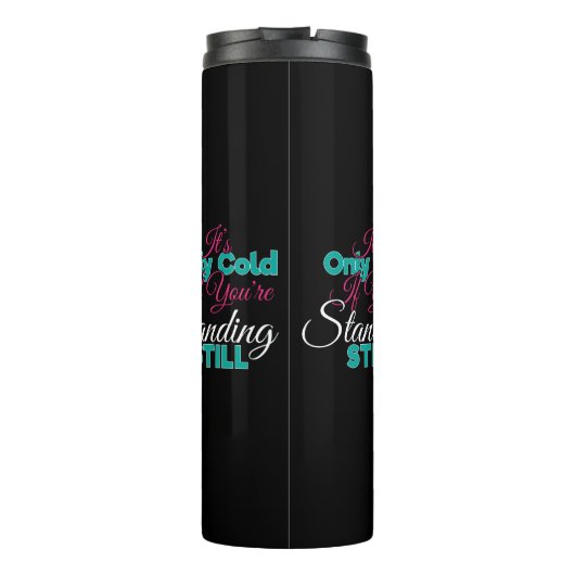 Funny Cold Weather Winter Wanderangebot Thermosbecher (Rückseite)