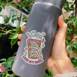 Funny Cold wie mein Soul Kaffeekonzept Vinyl Stick Aufkleber