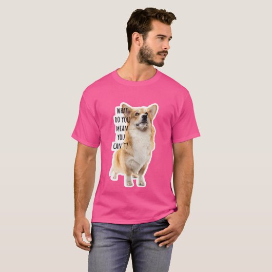 Funny Collage Corgi Meme T-Shirt (Vorne ganz)