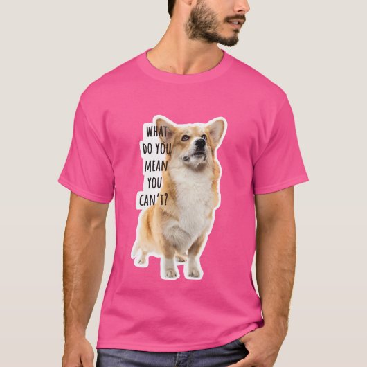 Funny Collage Corgi Meme T-Shirt (Vorderseite)