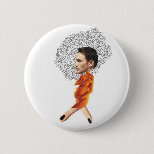 Funny Collage Pregoman Button