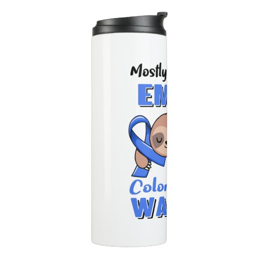 Funny Colon Cancer Awareness Geschenke Thermosbecher (Nach links gedreht)
