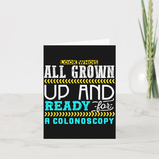 Funny Colonoscopy Joke Medical Humor Checkup Karte (Vorderseite)