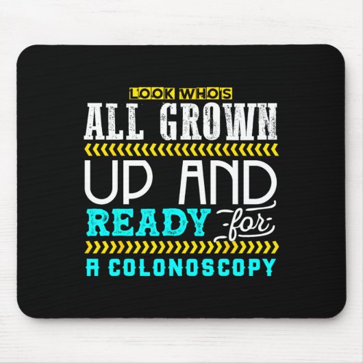 Funny Colonoscopy Joke Medical Humor Checkup Mousepad (Vorne)