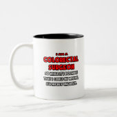Funny Colorectal Chirurg .. Sehr unwahrscheinlich Zweifarbige Tasse (Links)
