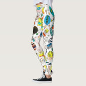 Funny Colorful Alien Monsters Partys Leggings (Links)